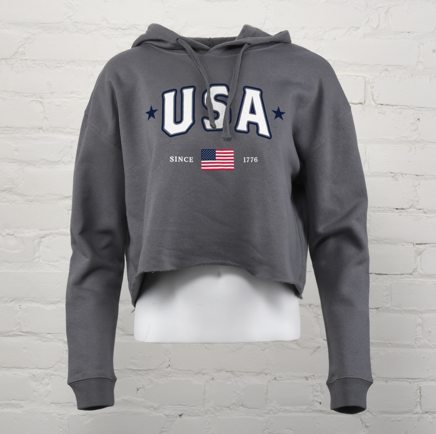 USA Patriot Cropped Hoodie