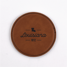 Load image into Gallery viewer, Louisiana PU Leather Coasters