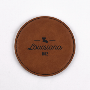 Louisiana PU Leather Coasters