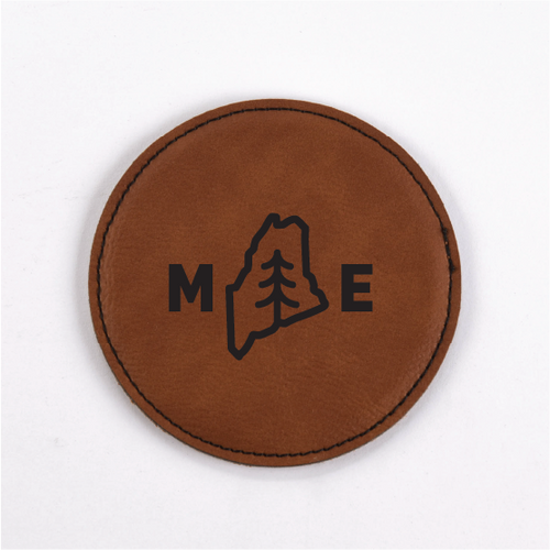 Maine PU Leather Coasters