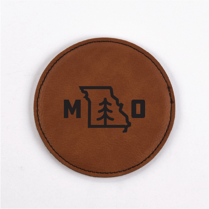 Missouri PU Leather Coasters