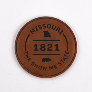 Missouri PU Leather Coasters