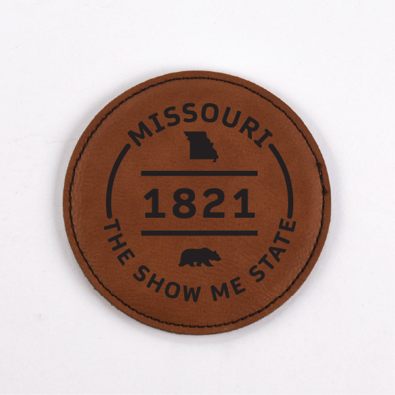 Missouri PU Leather Coasters