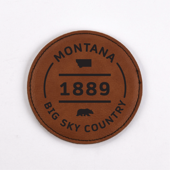 Montana PU Leather Coasters