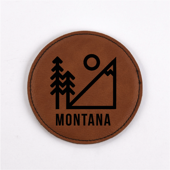 Montana PU Leather Coasters