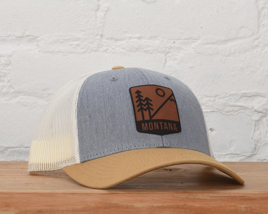 Montana Mts & Trees Badge Snapback