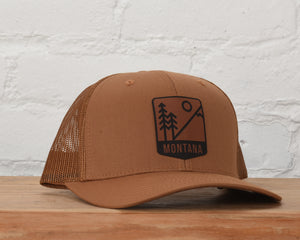 Montana Mts & Trees Badge Snapback