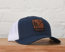 Load image into Gallery viewer, Montana Mts &amp; Trees Badge Snapback