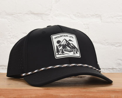 Mountain life Leather Patch Performance Dri-Fit Hat