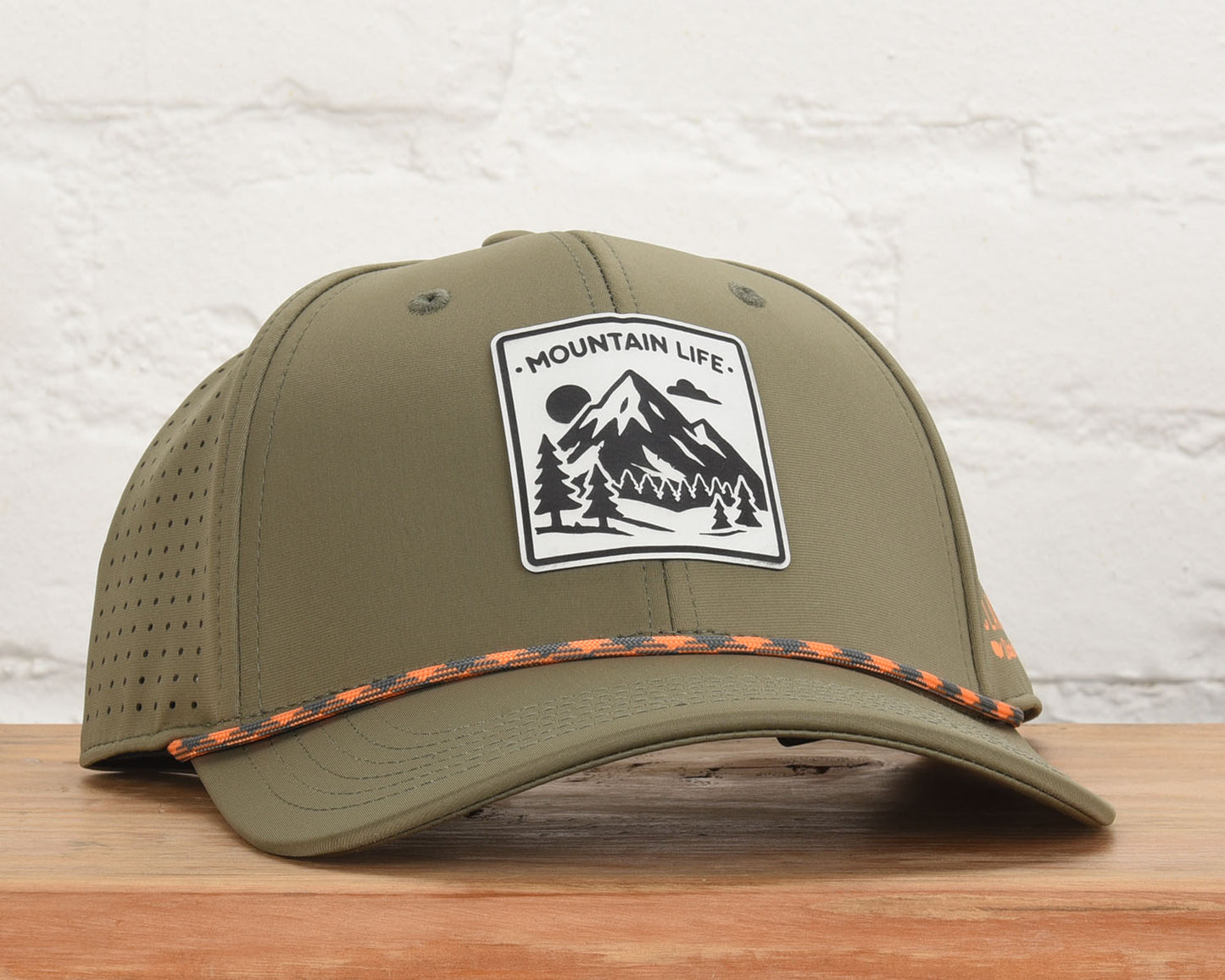 Mountain life Leather Patch Performance Dri-Fit Hat