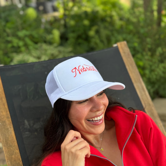 Nebraska Script Foam Trucker Snapback