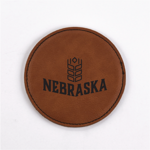 Nebraska PU Leather Coasters