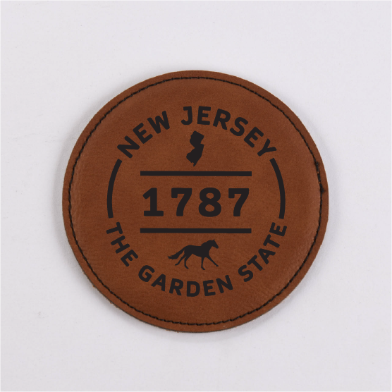 New Jersey PU Leather Coaster