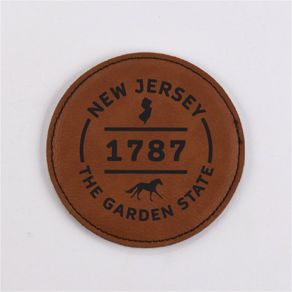 New Jersey PU Leather Coaster