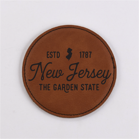 New Jersey PU Leather Coaster