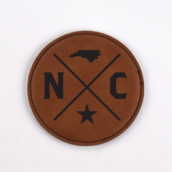 North Carolina PU Leather Coasters