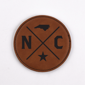 North Carolina PU Leather Coasters
