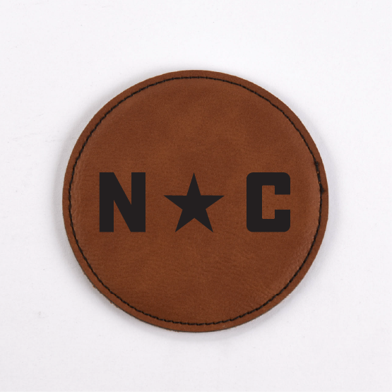 North Carolina PU Leather Coasters