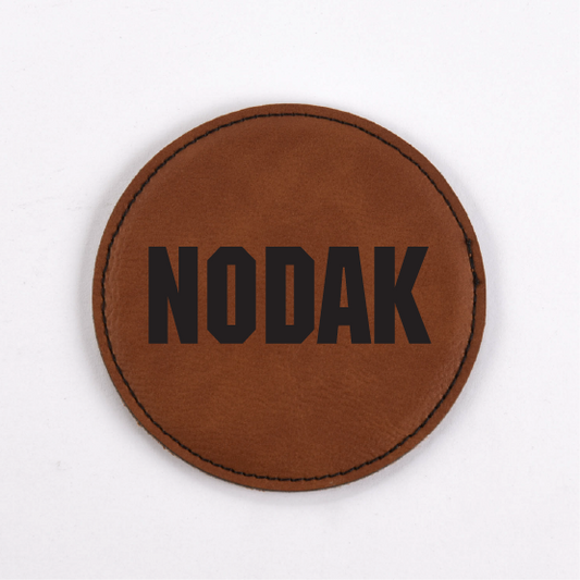 North Dakota PU Leather Coasters