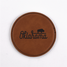 Load image into Gallery viewer, Oklahoma PU Leather Coasters
