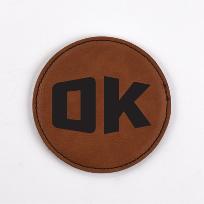 Oklahoma PU Leather Coasters