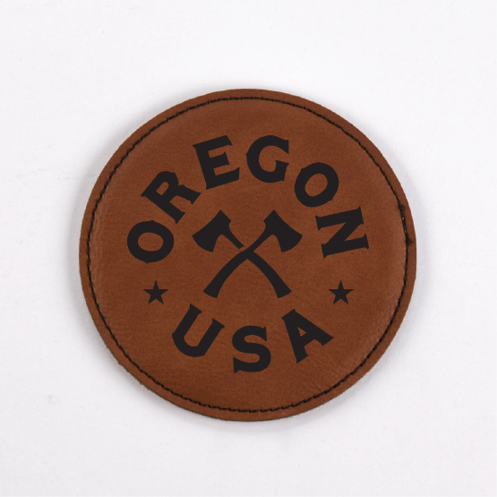 Oregon PU Leather Coasters