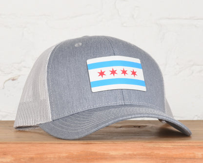Illinois Chicago Flag Printed Patch Snapback