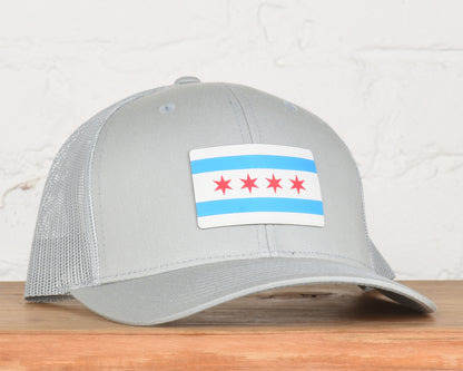 Illinois Chicago Flag Printed Patch Snapback