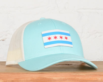 Illinois Chicago Flag Printed Patch Snapback