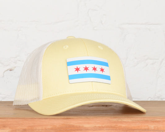 Illinois Chicago Flag Printed Patch Snapback