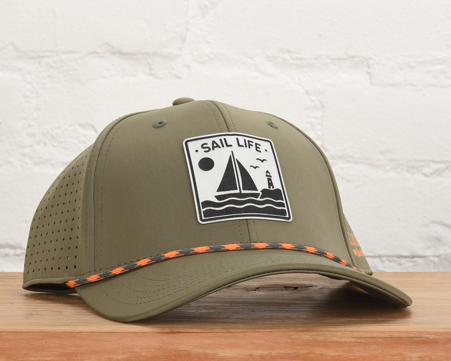 Sail Life Leather Patch Performance Dri-Fit Hat