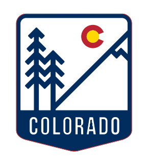 Colorado Mts and Trees Badge Sticker