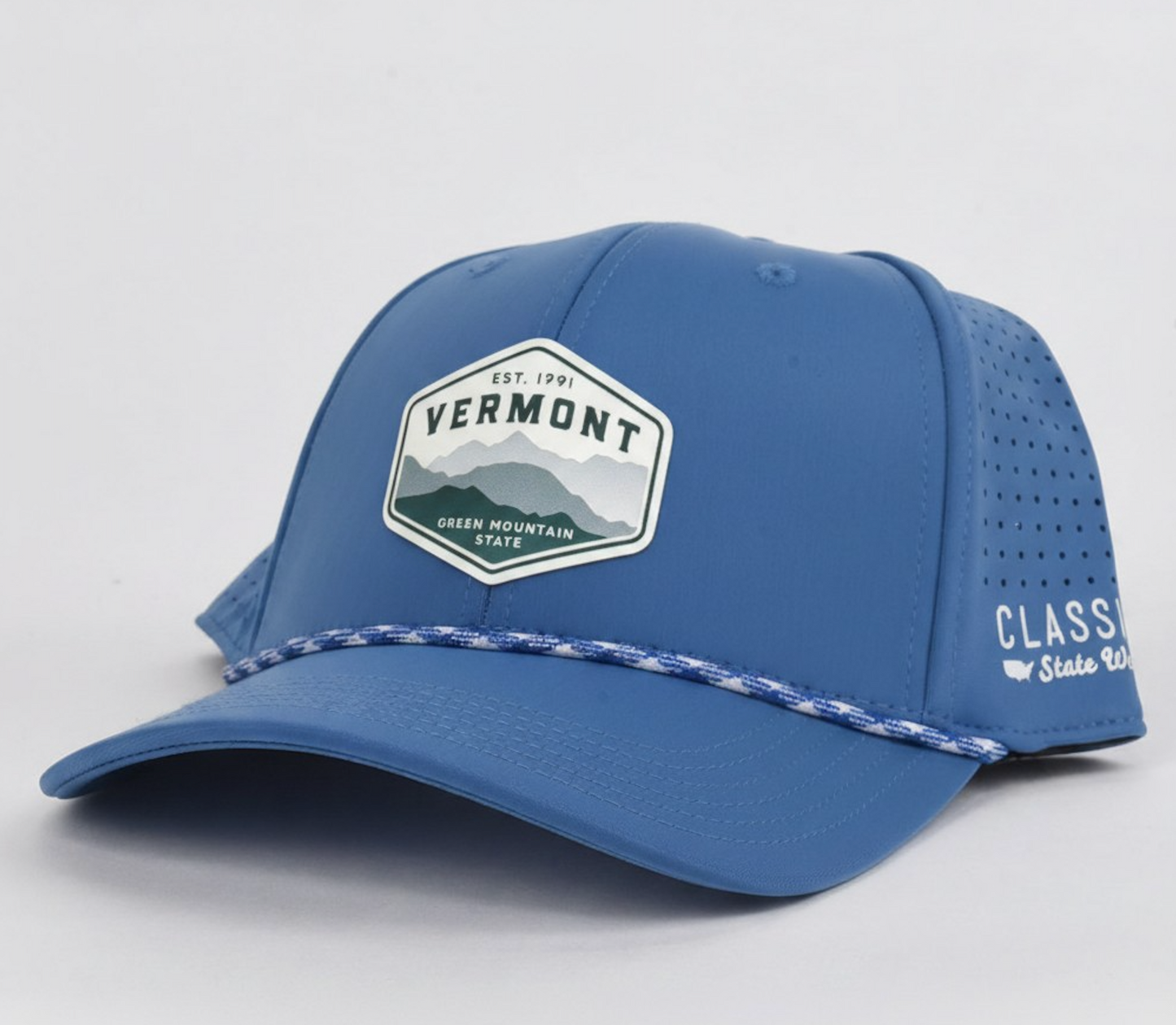 Vermont Mnts Printed Leather Patch Performance Dri-Fit Hat