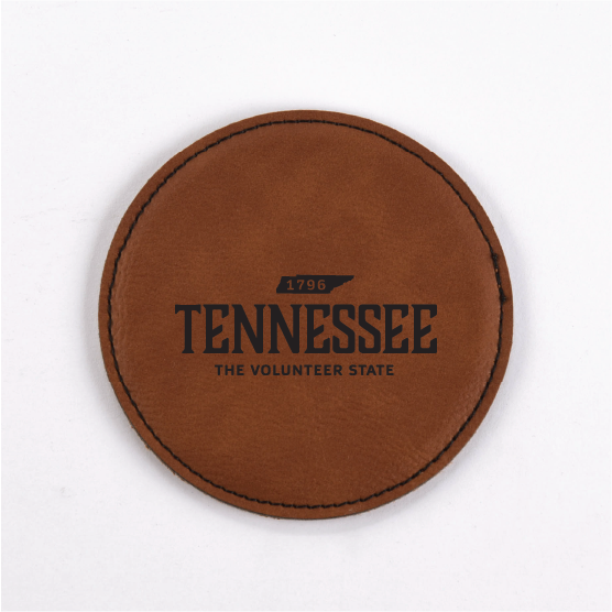 Tennessee PU Leather Coasters