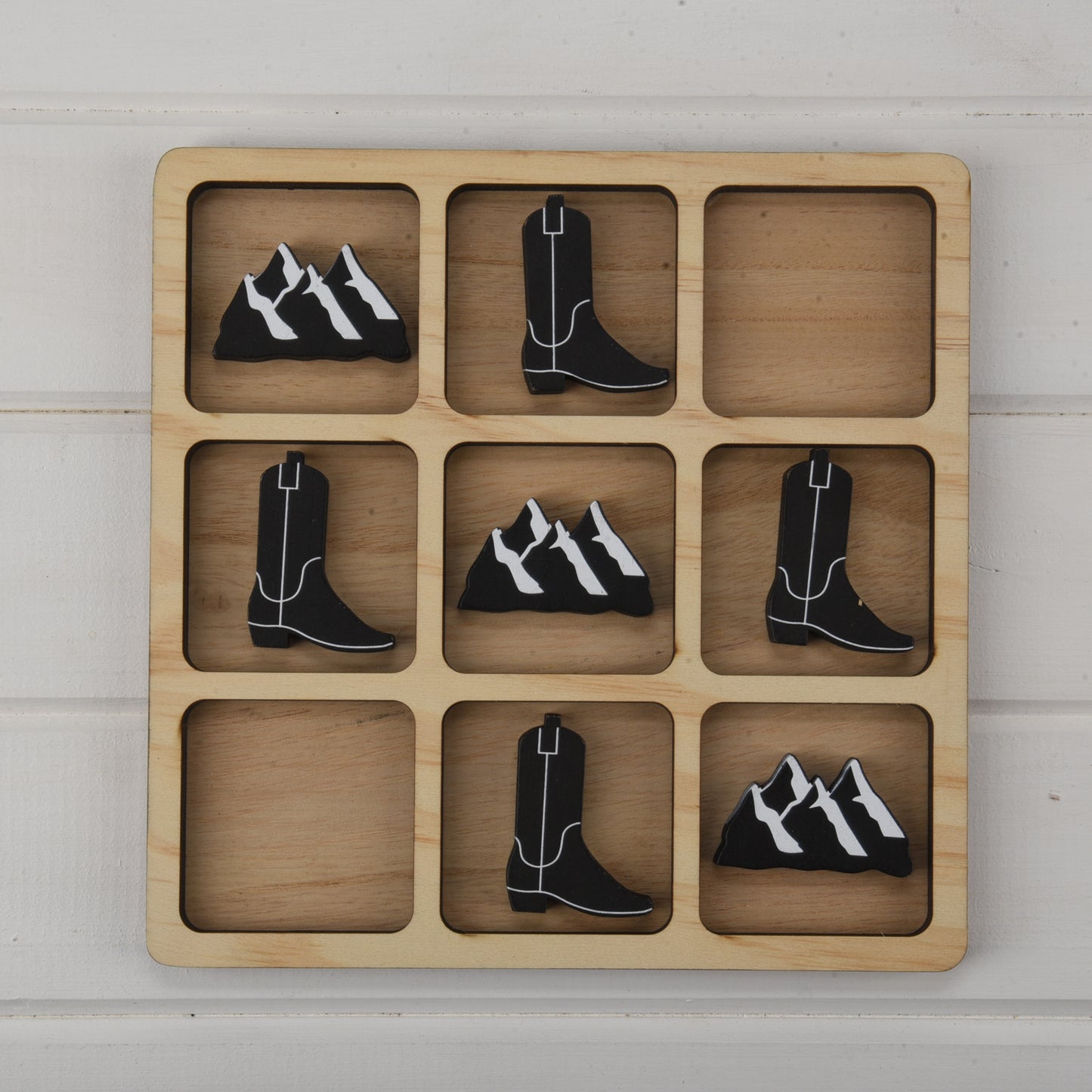 Cowboy Boot Tic Tac Toe - Non State Specific