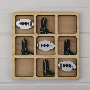 Cowboy Boot Tic Tac Toe - Non State Specific