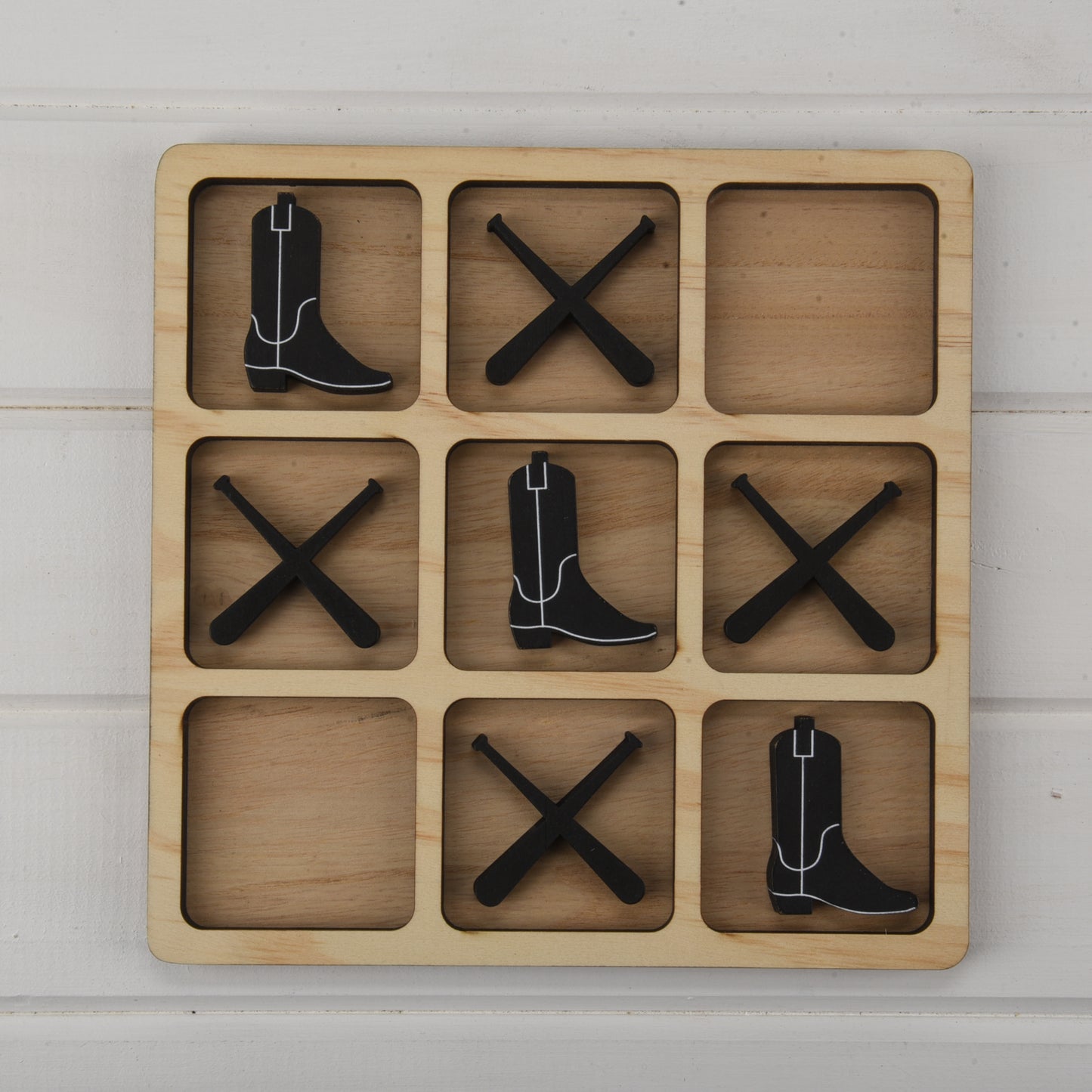 Cowboy Boot Tic Tac Toe - Non State Specific