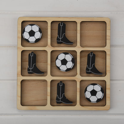 Cowboy Boot Tic Tac Toe - Non State Specific