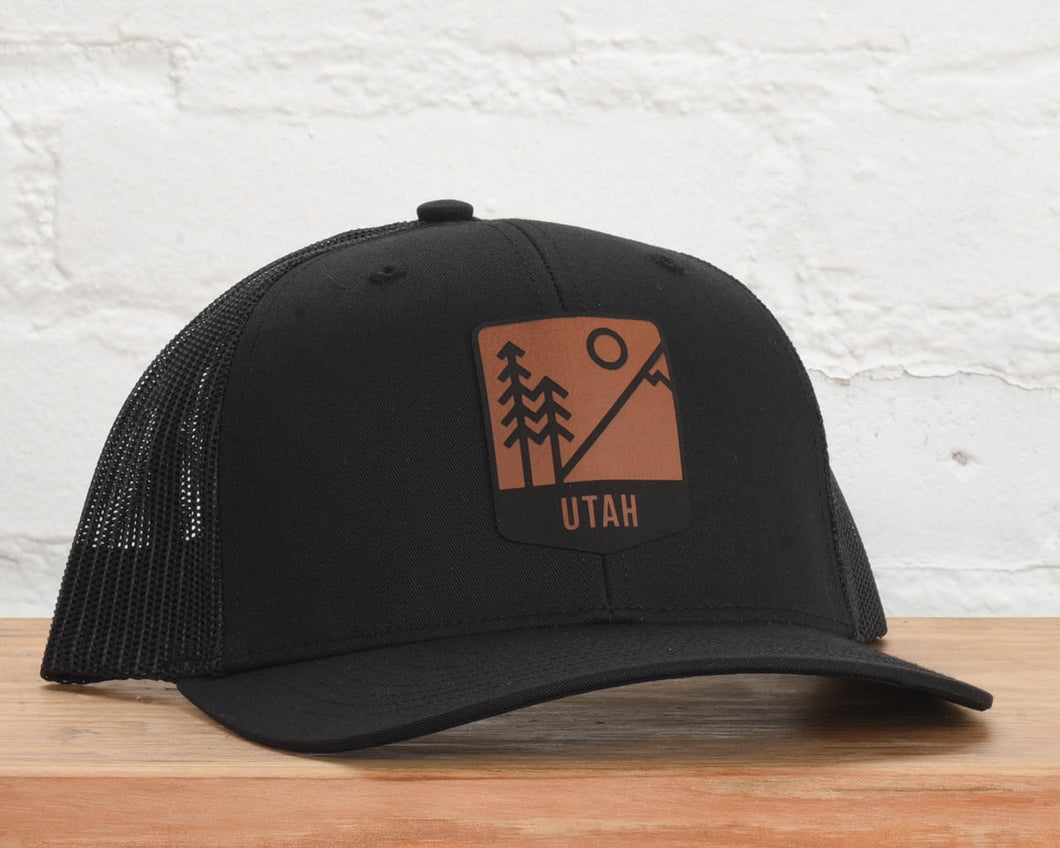 Utah Mts & Trees Badge Snapback