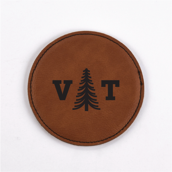 Vermont PU Leather Coasters