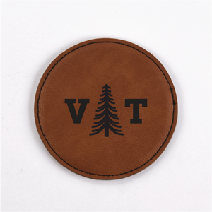 Vermont PU Leather Coasters