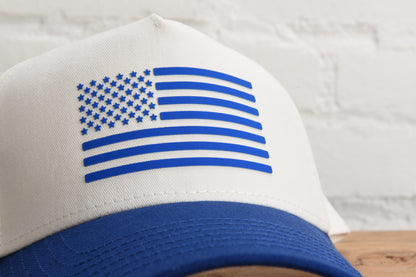 3D American Flag Two Tone Snapback - 250 Anniversary