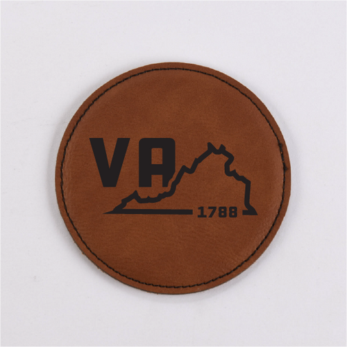 Virginia PU Leather Coasters