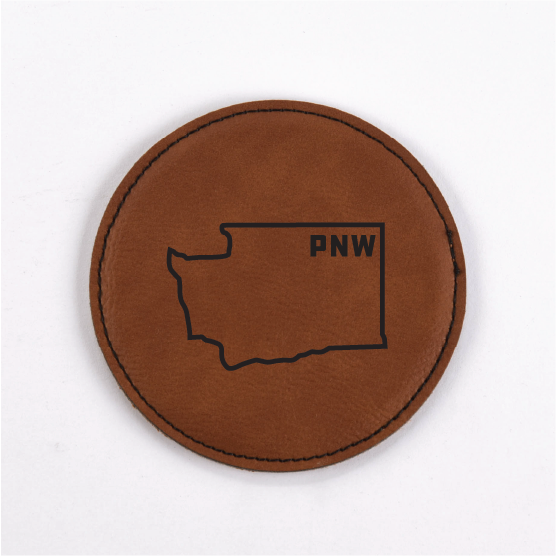 Washington PU Leather Coaster