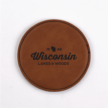 Load image into Gallery viewer, Wisconsin PU Leather Coasters