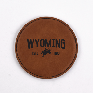 Wyoming PU Leather Coasters