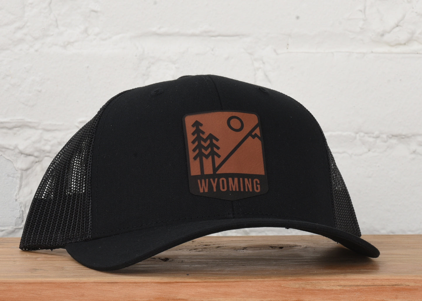 Wyoming Mts & Trees Badge Snapback