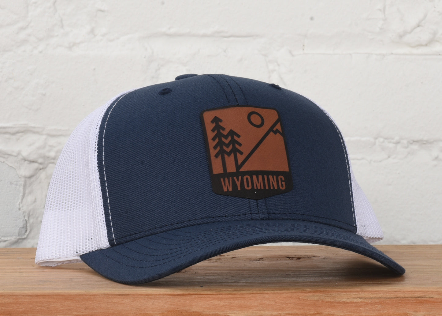 Wyoming Mts & Trees Badge Snapback