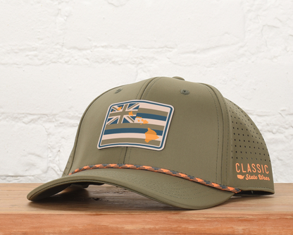 Hawaii State Flag PLP Dri-fit Performance Rope Hat