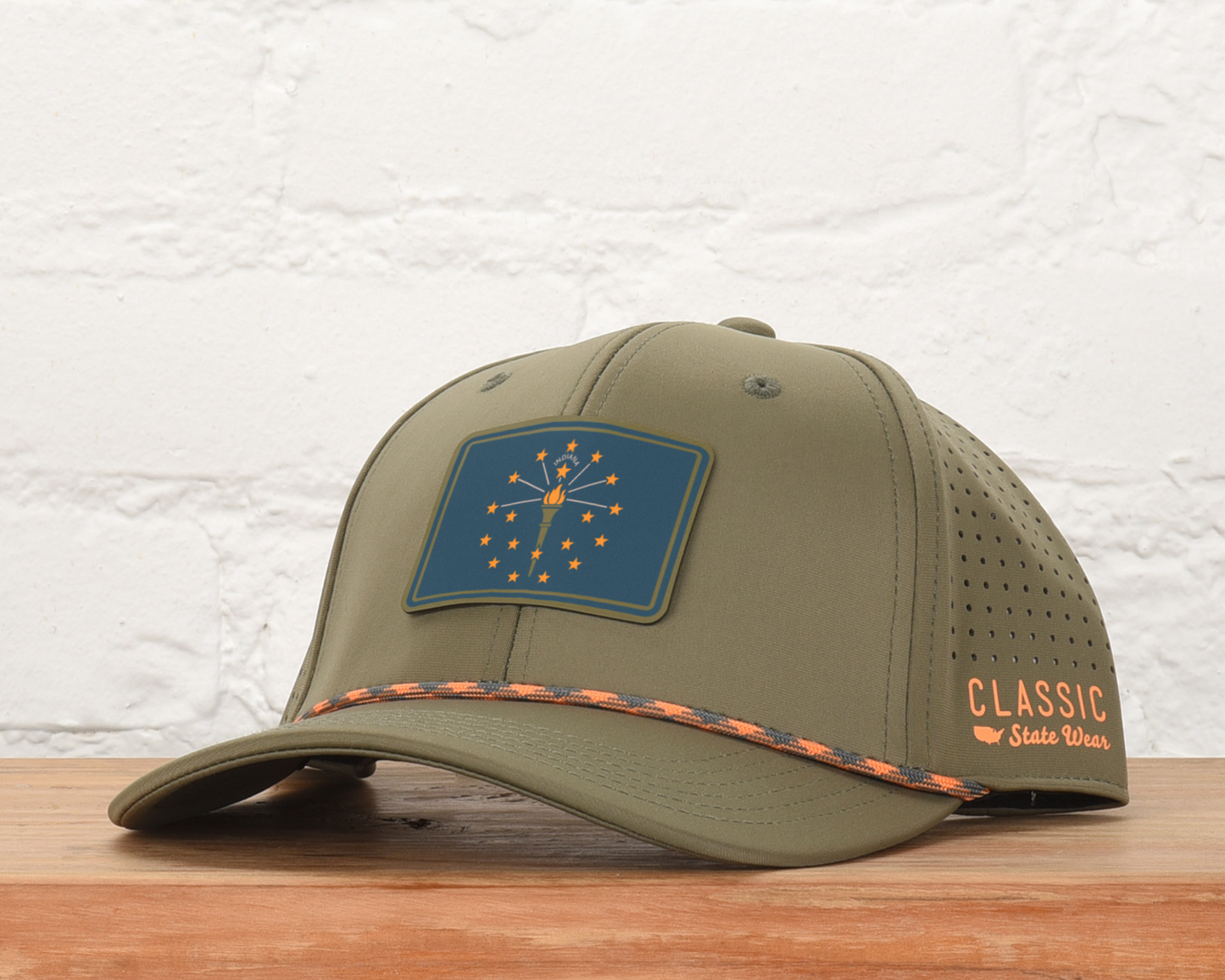 Indiana State Flag PLP Dri-fit Performance Rope Hat